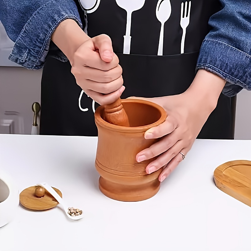 Mortar Pestle Granite - Кухонный чесночный раствор, крутящаяся чаша Чили,