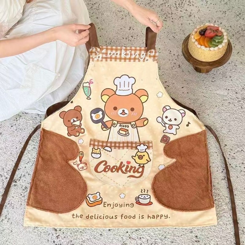 Home Cooking Meals - Милый фартук Rilakkuma, водонепроницаемый и легко