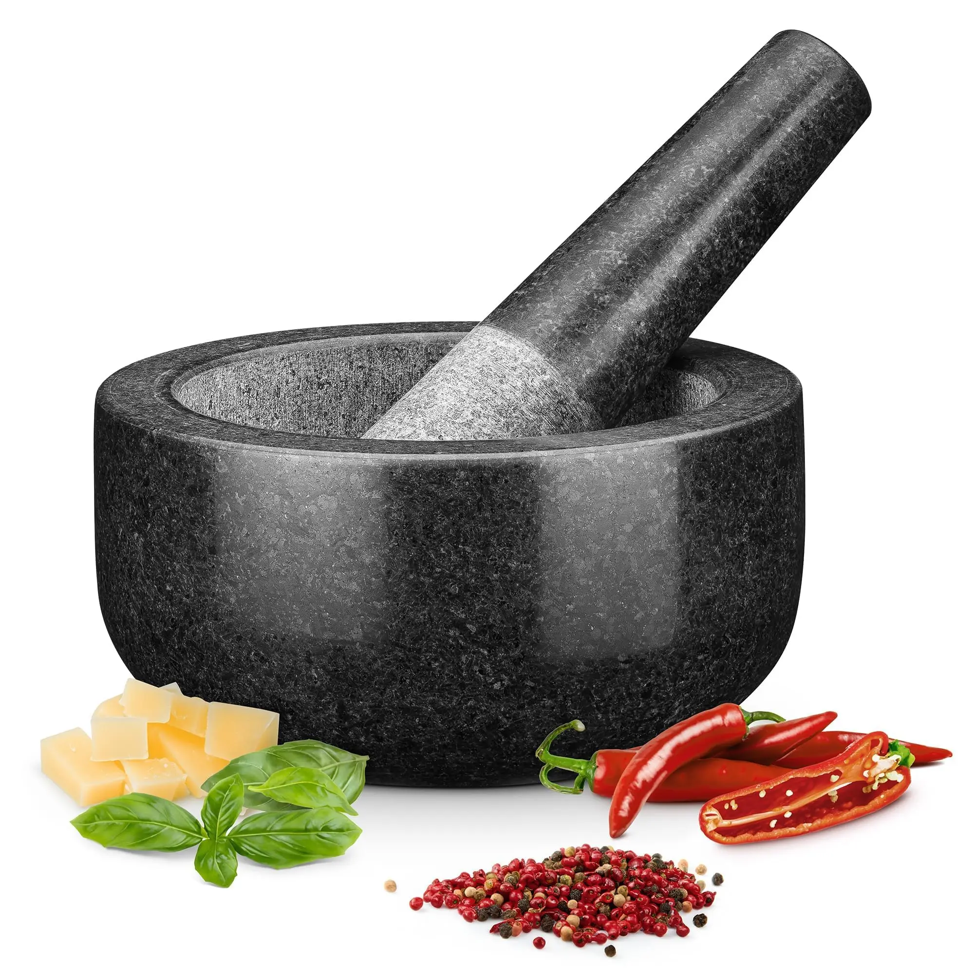 Mortar Pestle Granite - Набор для измельчения: пестик и ступка