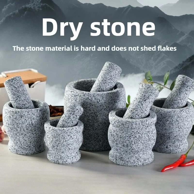 Mortar Pestle Granite - Бытовой и коммерческий гранитный измельчитель чеснока,