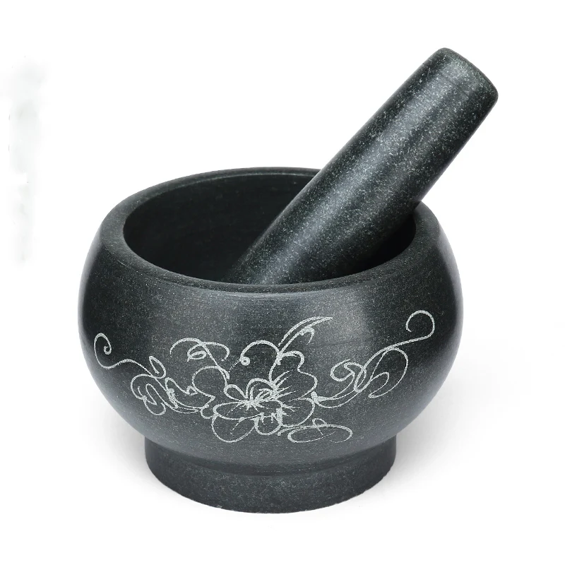 Mortar Pestle Granite - D16CMxH10CM Набор ступицы и пестика из