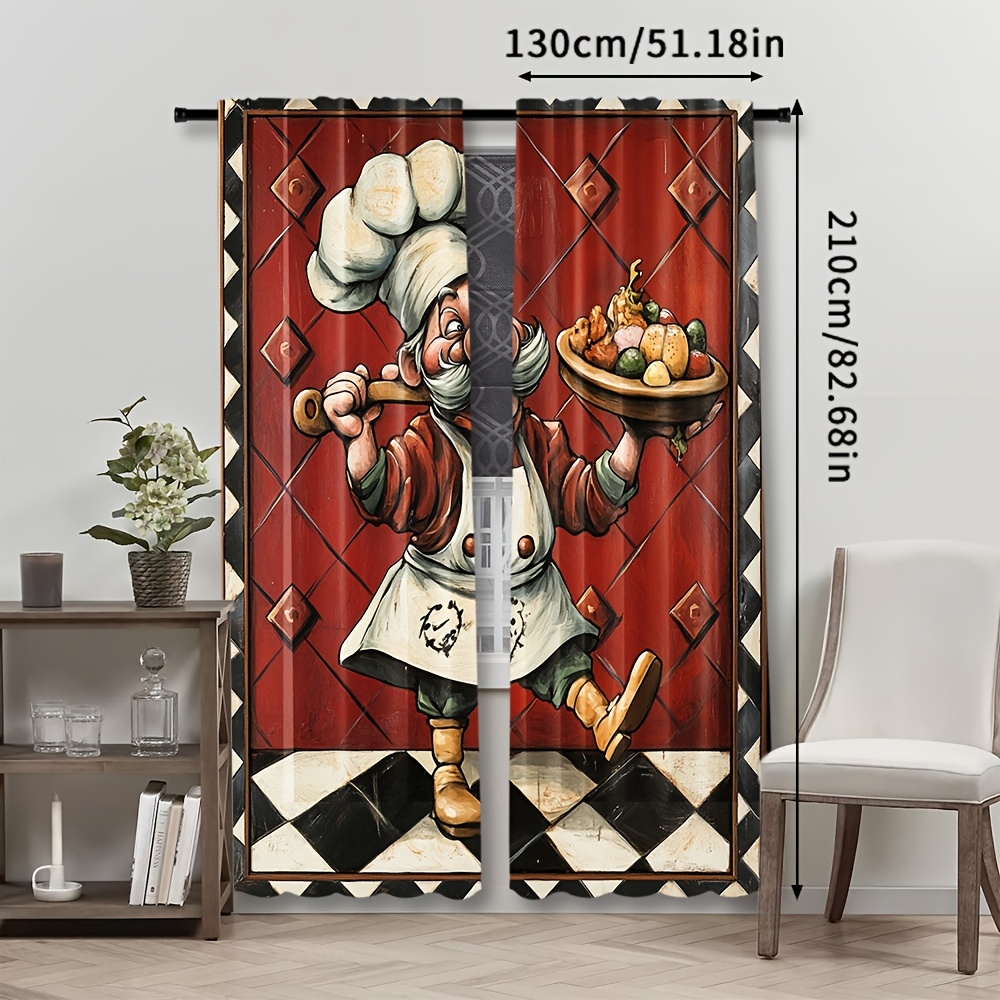 Новинка: Пара штор с мультяшны – обзор и цена Home Cooking Cafe