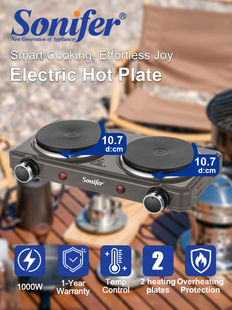 Двухконфорочная электрическая  – обзор и цена Hot Pot Portable Dual