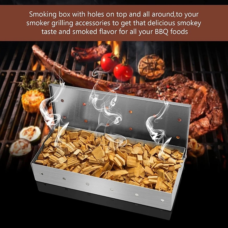 Коробка-коптильня из нержавеющ – обзор и цена Smoker Box Wood Chip