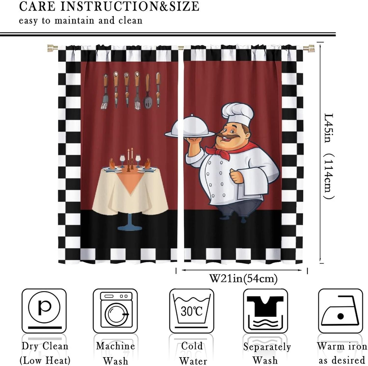 Кухонные шторы Fat Chef, шторы – обзор и цена Home Cooking Cafe