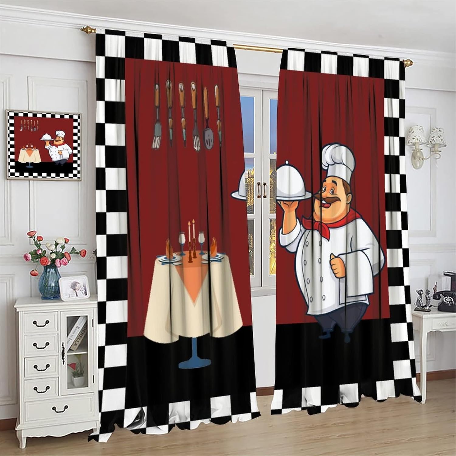 Кухонные шторы Fat Chef, шторы – обзор и цена Home Cooking Cafe