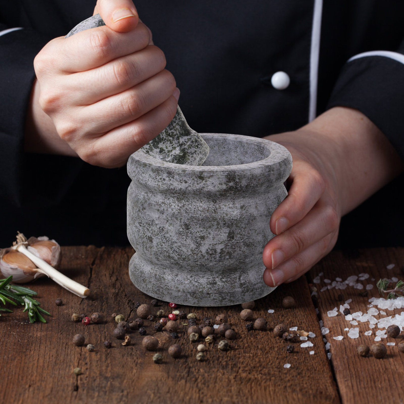 Набор из гранитной ступки и пе – обзор и цена Mortar Pestle Granite