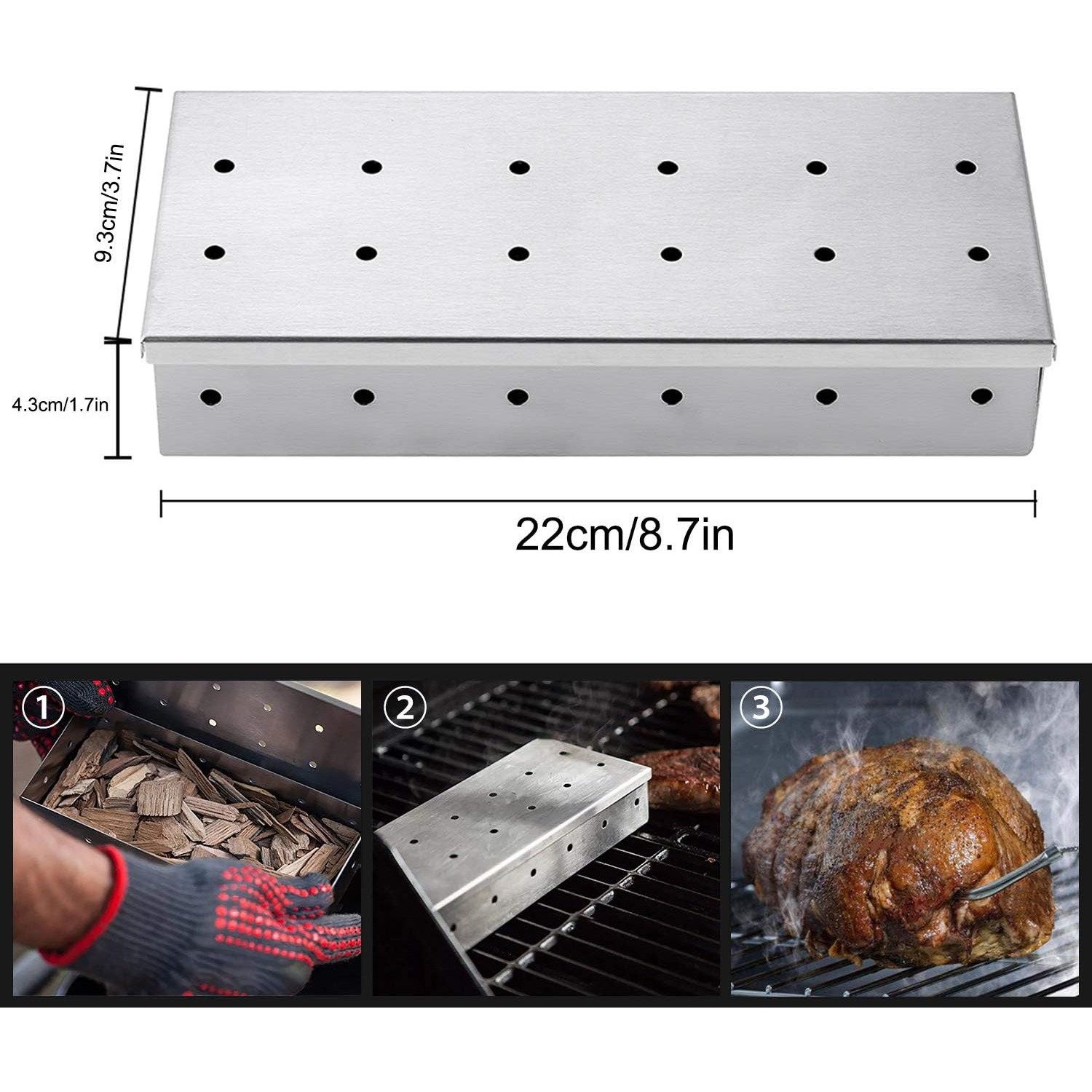Коробка для копчения из нержав – обзор и цена Smoker Box Wood Chip